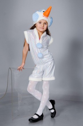 Дитячий новорічний костюм "Сніговик"
Дитячий карнавальний костюм Сніговик. У ко. . фото 2