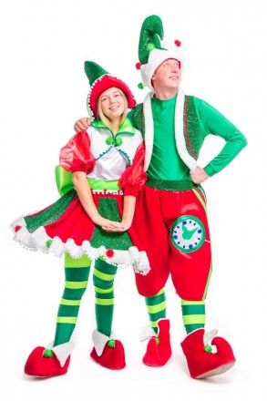 
В карнавальный костюм Рождественского эльфа входит:
	Кофта
	Головной убор
	Обув. . фото 6