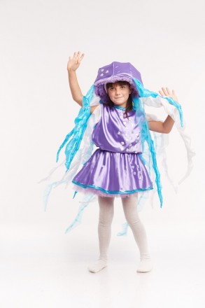 Детский карнавальный костюм Медузы для девочки.
В комплекте: головной убор, плат. . фото 2