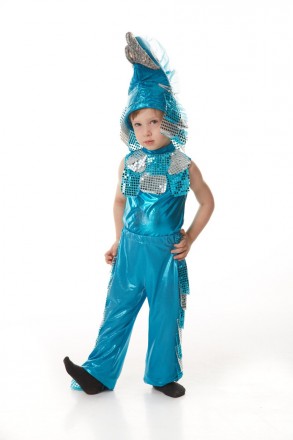 Детский карнавальный костюм рыбка. 
Детский карнавальный костюм рыбка. 
В компле. . фото 2