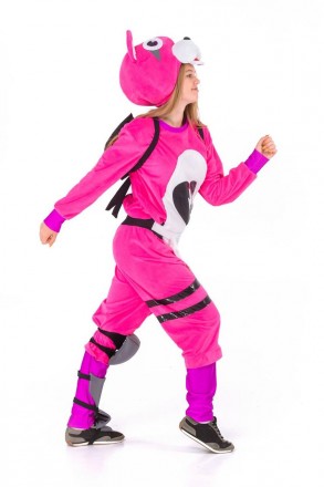 
В состав карнавального костюма Розовый мишка для аниматоров входят:
	Комбинезон. . фото 3