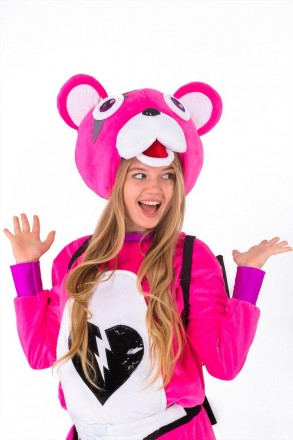 
В состав карнавального костюма Розовый мишка для аниматоров входят:
	Комбинезон. . фото 5