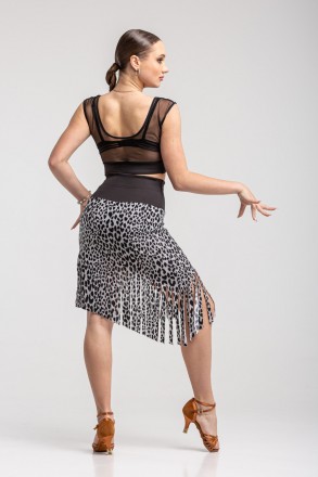 Облегающая юбка для зажигательных латиноамериканских танцев. Латинская юбка с ко. . фото 4