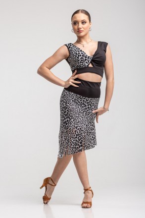 Облегающая юбка для зажигательных латиноамериканских танцев. Латинская юбка с ко. . фото 5