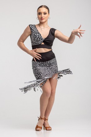 Облегающая юбка для зажигательных латиноамериканских танцев. Латинская юбка с ко. . фото 2
