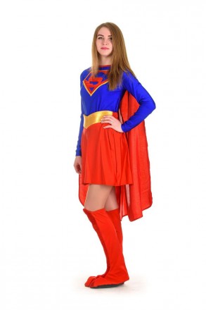 Взрослый карнавальный костюм для аниматора Суперженщина
«Superwoman&raquo. . фото 3
