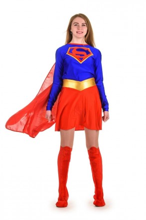 Взрослый карнавальный костюм для аниматора Суперженщина
«Superwoman&raquo. . фото 2