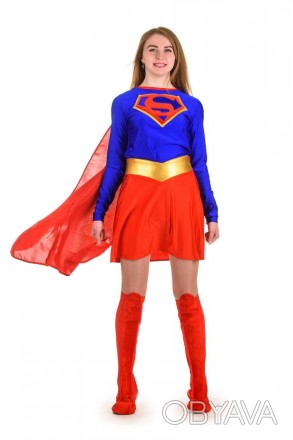 Взрослый карнавальный костюм для аниматора Суперженщина
«Superwoman&raquo. . фото 1