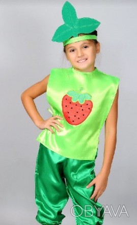Детский карнавальный костюм Клубника
В комплекте: жилет - накидка, штанишки. На . . фото 1