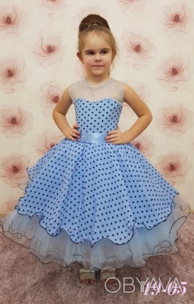 Нарядное праздничное выпускное  детское платье ретро стиляги 19-05