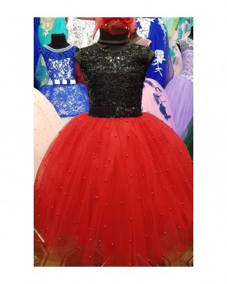 Нарядное праздничное бальное детское платье с укороченной пышной юбкой в стиле ". . фото 3
