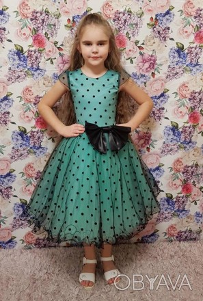 Нарядное праздничное выпускное  детское платье ретро стиляги  23-16