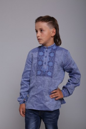  Дитяча сорочка з вишивкою хрестиком.
Розмір: 110,116,128,140,146,152, 158,164, . . фото 2