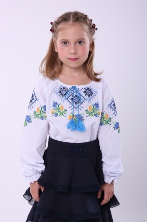 Дитяча блуза для дівчинки «ВЫШИВАНКА».
Стильна вишиванка для дівчинки з вишитими. . фото 3