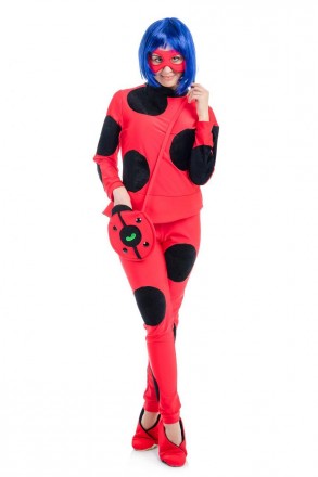 
Дорослий карнавальний костюм Леді Баг
У комплекті: маска, кофточка, лосини, взу. . фото 2