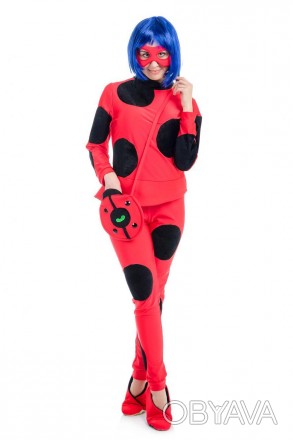 
Дорослий карнавальний костюм Леді Баг
У комплекті: маска, кофточка, лосини, взу. . фото 1