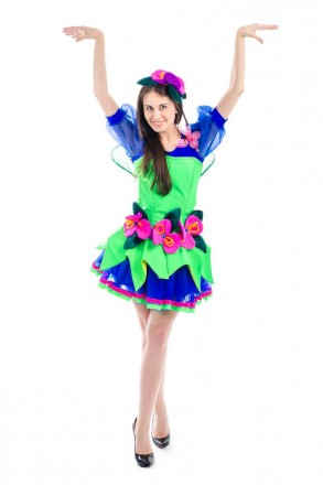 
Взрослый карнавальный костюм для аниматора Фея Орхидея
В комплекте: юбка, блуза. . фото 2