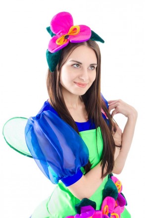 
Взрослый карнавальный костюм для аниматора Фея Орхидея
В комплекте: юбка, блуза. . фото 7