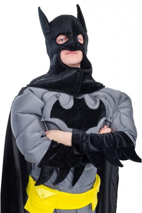 Взрослый карнавальный костюм для аниматора Бетмен
В комплекте: головной убор с п. . фото 4