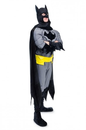 Взрослый карнавальный костюм для аниматора Бетмен
В комплекте: головной убор с п. . фото 2