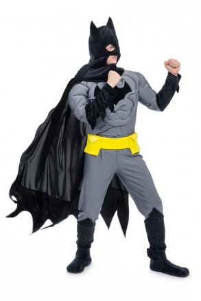 Взрослый карнавальный костюм для аниматора Бетмен
В комплекте: головной убор с п. . фото 3