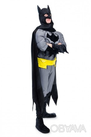 Взрослый карнавальный костюм для аниматора Бетмен
В комплекте: головной убор с п. . фото 1