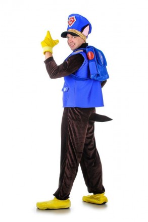 Взрослый карнавальный костюм для аниматора Чейз Щенячий патруль
В комплекте: го. . фото 3