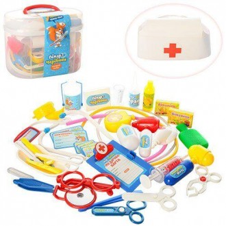 
Игровой набор — это набор для юного врача в модном медицинском чемоданчик. . фото 2