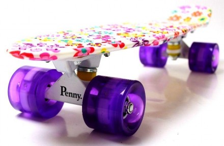  Penny Board Violet Flowers изготовлен из высококачественных материалов, что обе. . фото 5