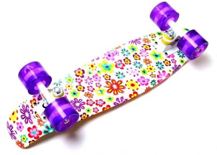  Penny Board Violet Flowers изготовлен из высококачественных материалов, что обе. . фото 6