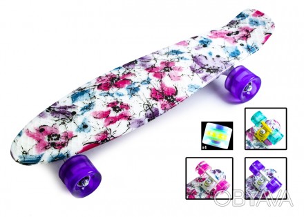  Penny Board Flowers chamomile - это стильная и качественная скейтборд-дека с од. . фото 1