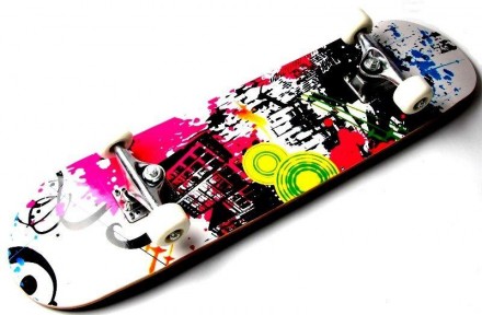 .Скейтборд Print Rainbow - это яркий и стильный скейтборд для тех, кто ценит ком. . фото 3