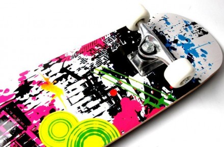 .Скейтборд Print Rainbow - это яркий и стильный скейтборд для тех, кто ценит ком. . фото 4