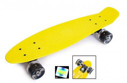 Бесшумный городской трюковый скейт Penny Board Yellow - это превосходный выбор д. . фото 3