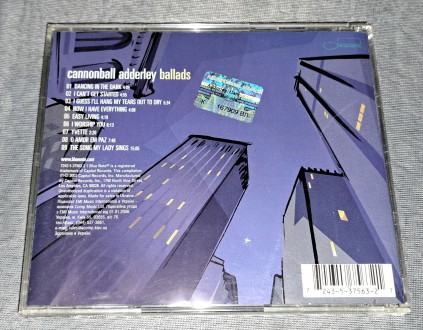 Продам Лицензионный СД Cannonball Adderley - Ballads
Состояние диск/полиграфия . . фото 3