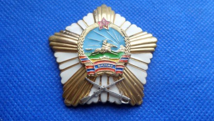 Монголия Орден Боевых Заслуг образца 2000 года №9156. . фото 2