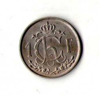 Люксембург 1 франк 1946 рік №1192. . фото 3