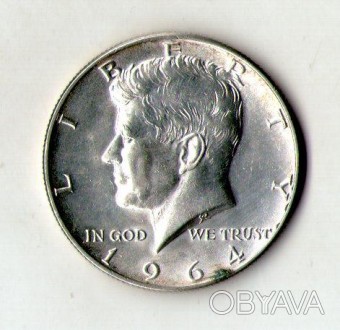 США пол доллара 1964 год серебро 11.5 грамм состояние UNS №891