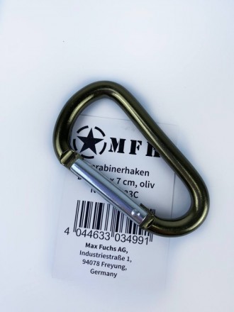 
 
 КАРАБІН
Виробник: MFH, Німеччина
Матеріал: нержавіючий метал
D 7mm*7cm
Колір. . фото 2