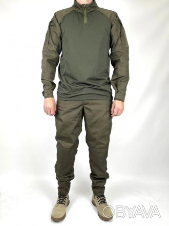 
 
 Власне виробництво 
Колір: хакі
Матеріал штани і рукава 65/35 бавовна поліес. . фото 1
