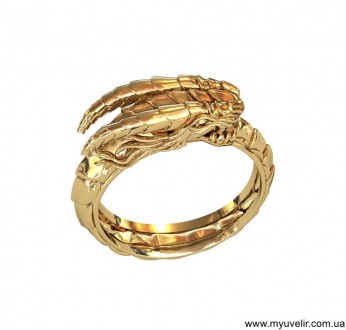 Кольцо Уроборос
 Данное изделие мы можем изготовить из золота 585 пробы или сере. . фото 2