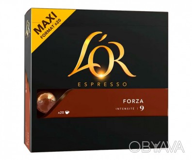 Nespresso капсулы L'OR Espresso Forza 20 капсул Неспрессо Франция Льор