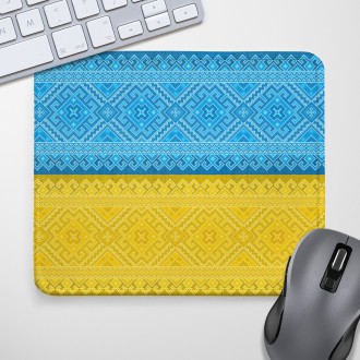Коврик для мышки Вышивка Украинский флаг 24х20 см (KYL_22U009). Черновцы. фото 1 Коврик для мышки Вышивка Украинский флаг 24х20 см (KYL_22U009). Черновцы. фото 1