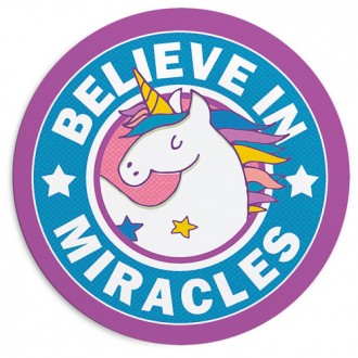 Коврик для мыши Believe in miracles 20 см (RKYL_23F063). Черновцы. фото 1 Коврик для мыши Believe in miracles 20 см (RKYL_23F063). Черновцы. фото 1