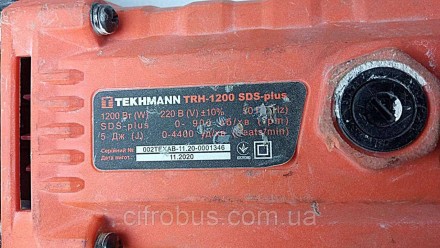 Перфоратор Tekhmann TRH-1200 SDS-plus бочковий
Модель обладнана потужним і оборо. . фото 4