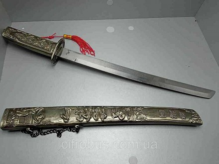 Катана - сувенирный меч, в деревянных ножнах, с резной пластиковой рукояткой
Вни. . фото 4