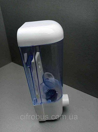 Дозатор жидкого мыла Trento (белый) - небольшой кнопочный дозатор моющего средст. . фото 5