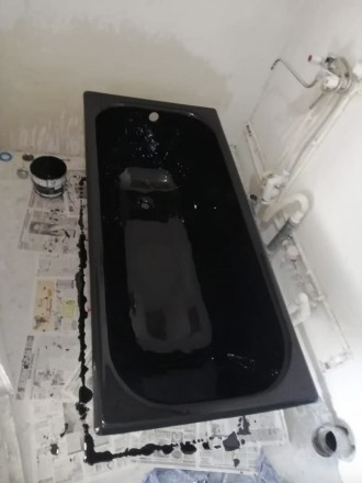 Черный жидкий наливной акрил для реставрации ванн Plastall Premium® 1.7 м (П. . фото 7