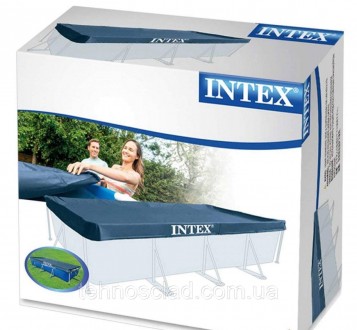 Тент Intex 450/220 cм для каркасних басейнів Інтекс та Bestway захисний чохол на. . фото 6