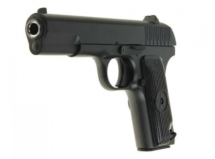 Пружинный (спринговый) пистолет на пульках G.33
Пистолет страйкбольный металл-пл. . фото 3